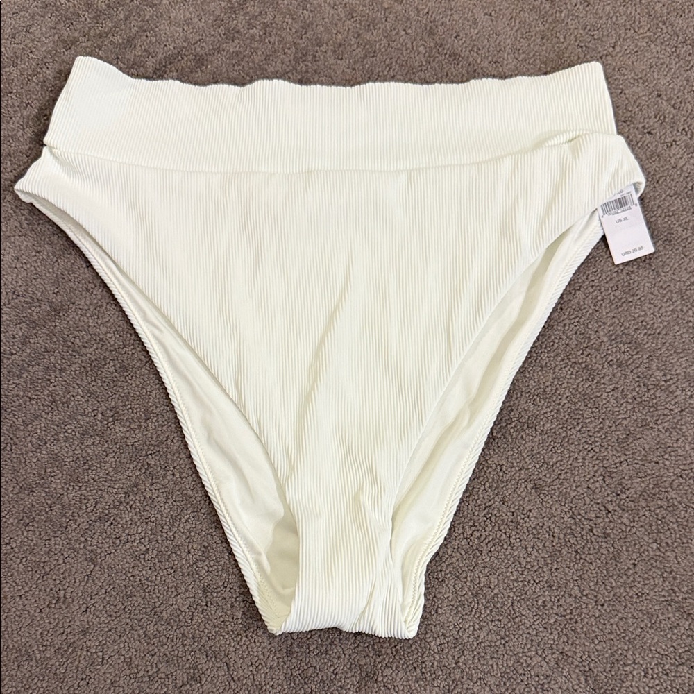 Aerie High-Waisted Ribbed Bikini Bottom